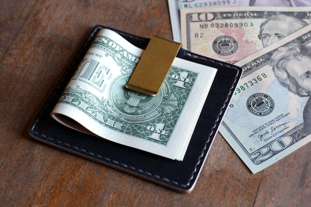 Indigo Moneyclip Cardcase マネークリップカードケース Resisteed Leathers