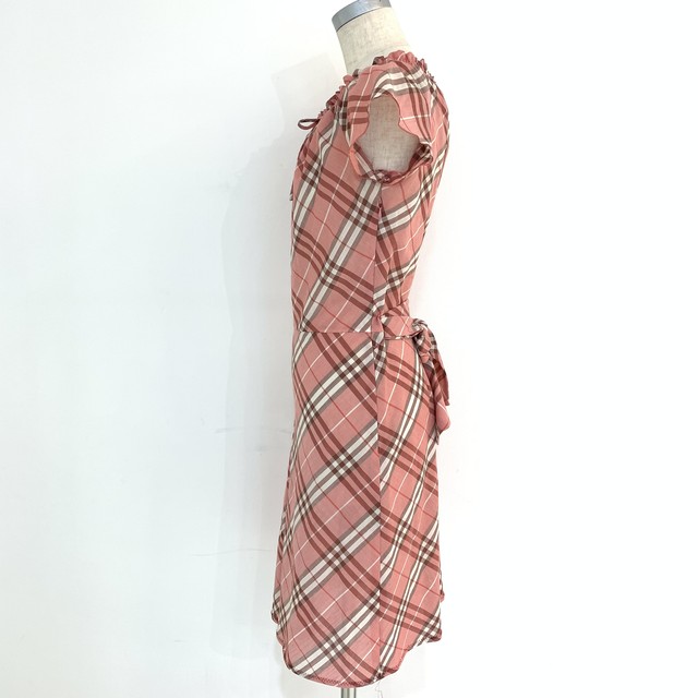 Burberry One Piece Pink バーバリー ワンピース ノバチェック ピンク リボン ｕｔａ５