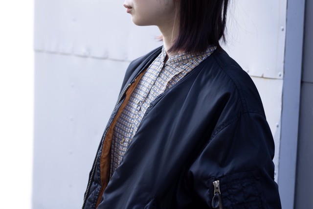 Ma 1 ノーカラーのボンバージャケット Alpha Industries Unk アンク 東京新宿の古着 ヴィンテージ家具のセレクトショップ
