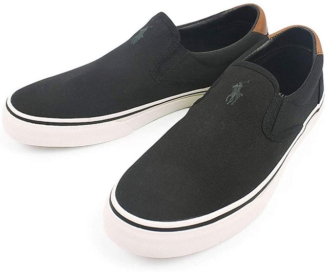 Polo Ralph Lauren ポロ ラルフローレン メンズ スリッポンシューズ スニーカー Thompson Canvas Sneaker 3カラー Trend Design