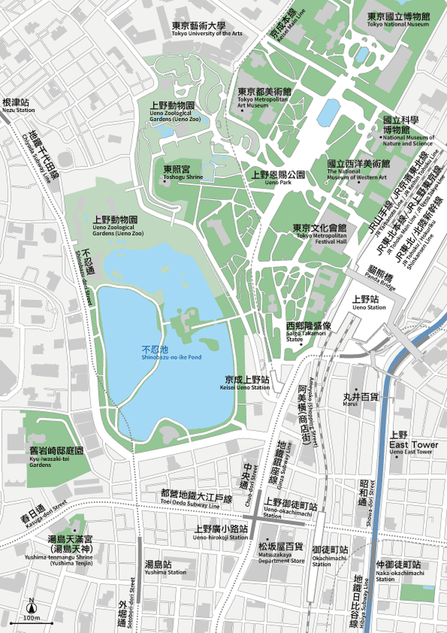 東京 上野 イラレ地図素材 Eps 中国語 繁体字 英語 並記版 地図素材をダウンロードにて販売するお店 今八商店