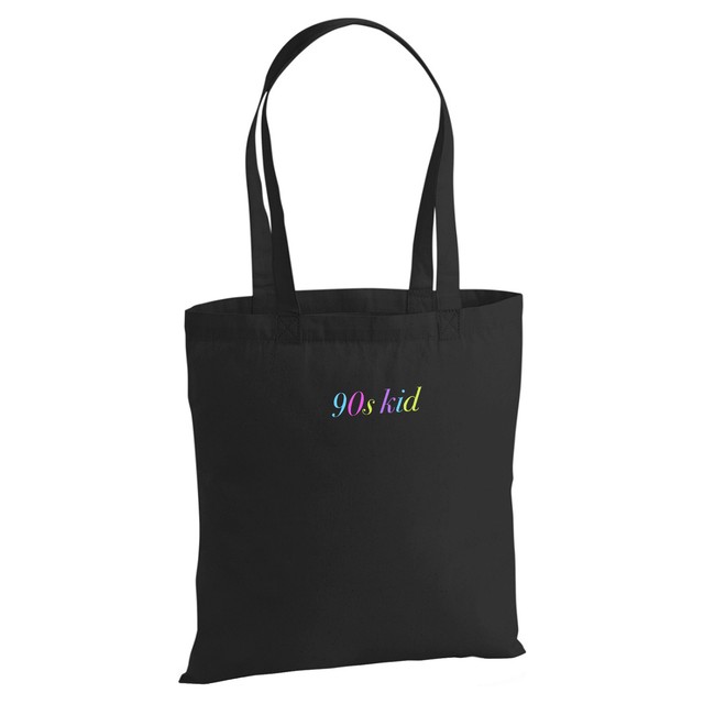 90s kid Embroidery Tote Bag