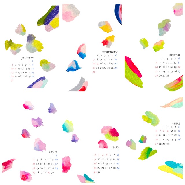 21年花鳥風月カレンダー 枠なし Asami K