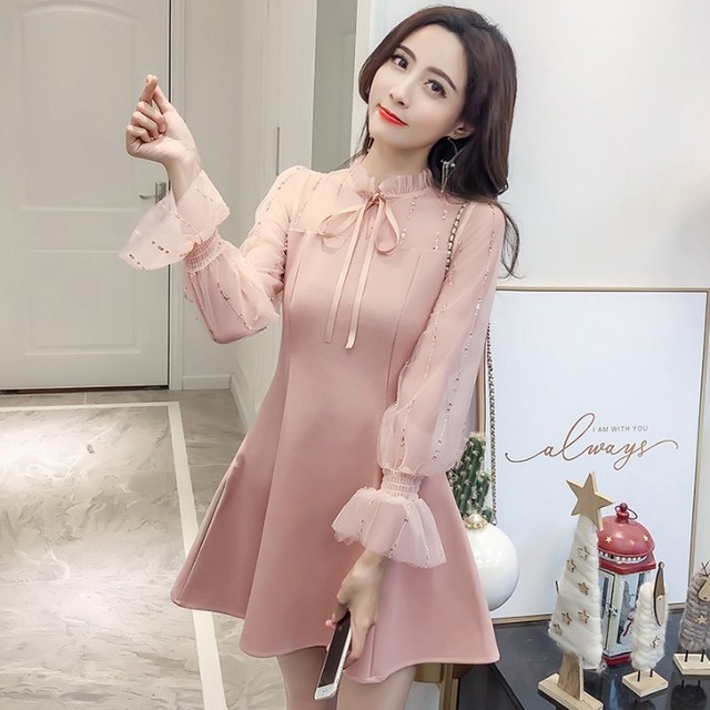 トップ100ピンク レース ワンピース 韓国 人気のファッショントレンド