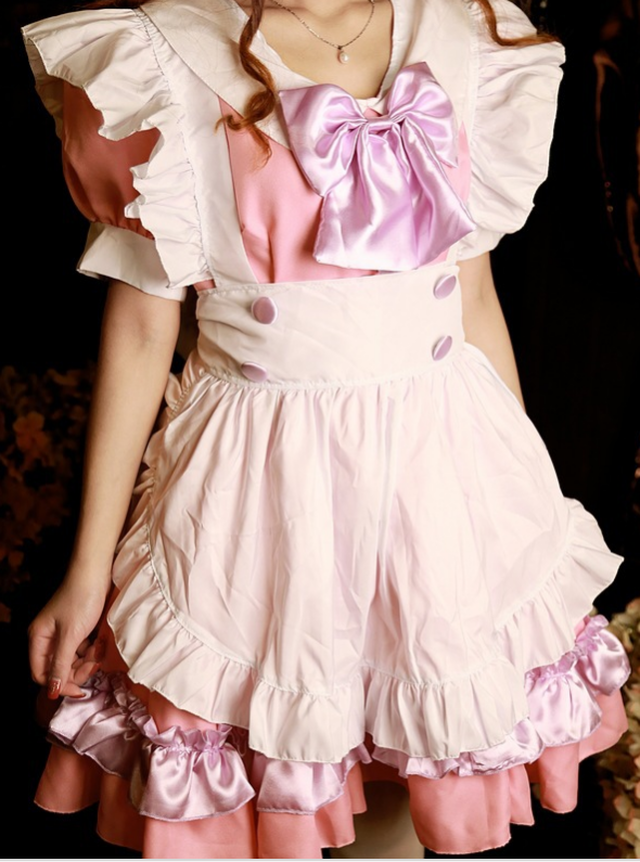 コスプレ ロリータ プリンセスドレス アリス ハロウィーン ピンク メイド服 イベント かわいい Kirarado