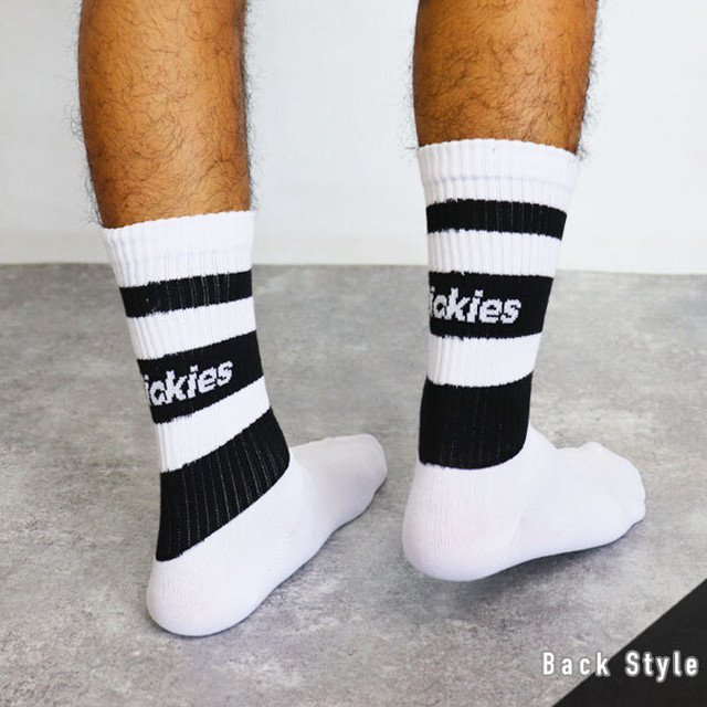 Dickies Dk C 太ライン ワンポイント ロゴ ディッキーズ メンズ ソックス 3足セット ハイソックス ブランド 靴下 Luxzunderwear