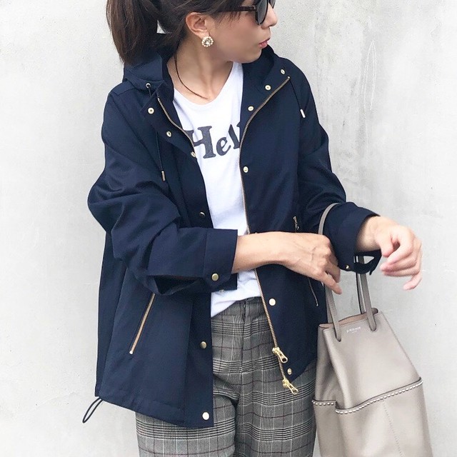 Ku Um Chiyo 撥水マウンテンパーカー ネイビー Ku Um