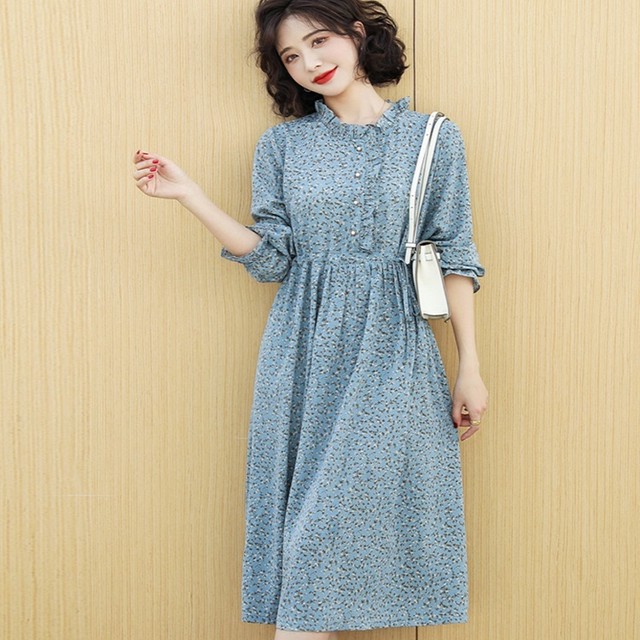 レトロワンピース レトロワンピ ワンピース ワンピ 通販ワンピース 通販ワンピ 通販 レディース 女性用 花柄 レトロ パールボタン フリル 長袖 ひざ丈 フラワー デート 食事会 女子会 お呼ばれ お出かけ 旅行 普段着 大人かわいい 人気 定番 春 おすすめ トレンド