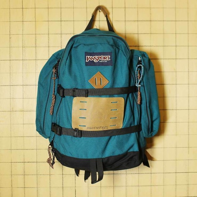 Usa製 Jansport ジャンスポーツ アウトドア リュックサック グリーン 緑 バックパック デイパック 古着 ss31 古着屋ataco Garage