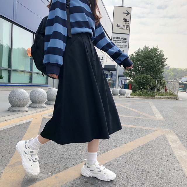 厚手 韓国ファッション フェミニン シンプルコーデ 柔らか スウィート コージー 清新 アバンギャルド スカート ボトムス 75shops
