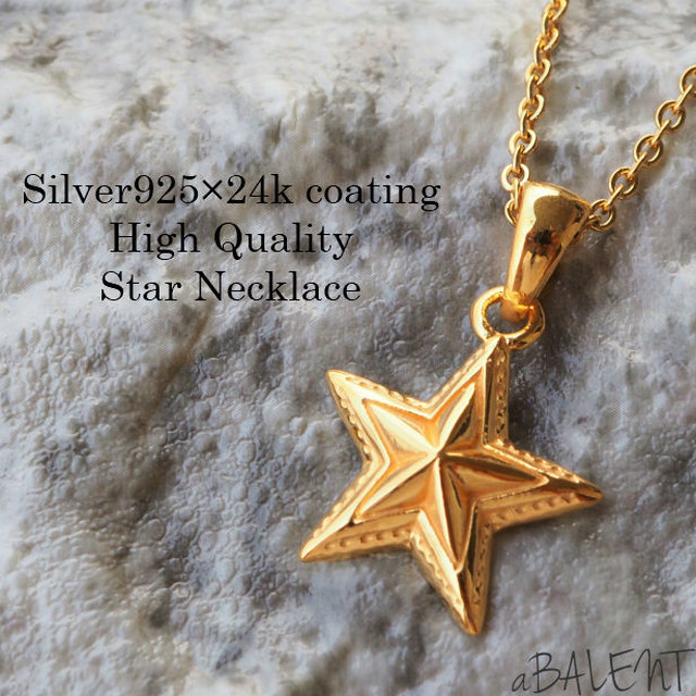 24k スターネックレス 星ネックレス ゴールドネックレス ゴールド 星 24金 メンズ レディース ネックレス チェーン付 45cm ステンレス チェーン Abalent 24k スターネックレス 星ネックレス ゴールドネックレス ゴールド 星 24金 メンズ レディース ネックレス チェーン付 45cm ステンレス チェーン Abalent