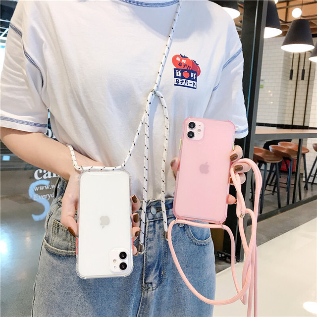 Iphoneケース 各機種用あり スマホ カバー ショルダー 肩掛け アイフォン ストラップ付き ネックストラップ 首掛け 携帯カバー Cospa Fashion