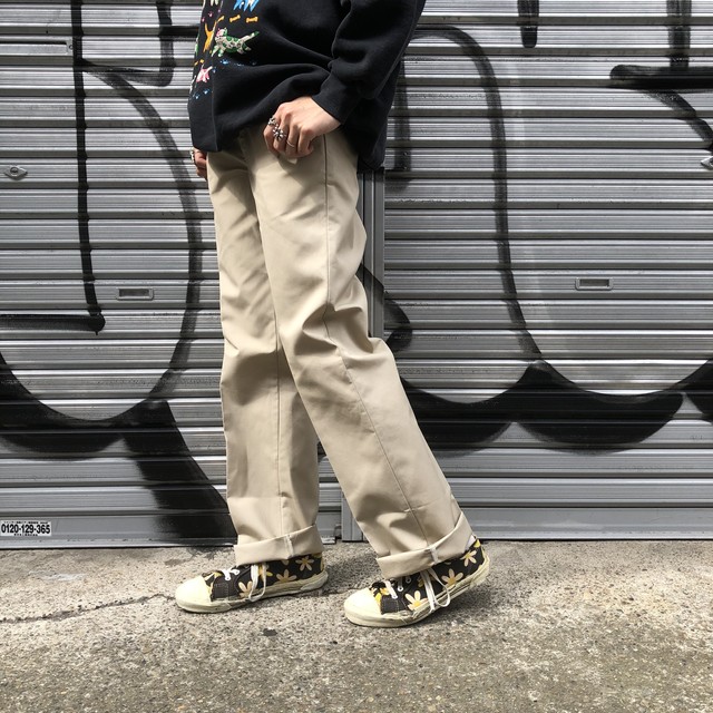 デッドストック Usa製 Dickies ディッキーズ ワークチノパン ベージュ 高円寺古着 Slat Albatross Vintage