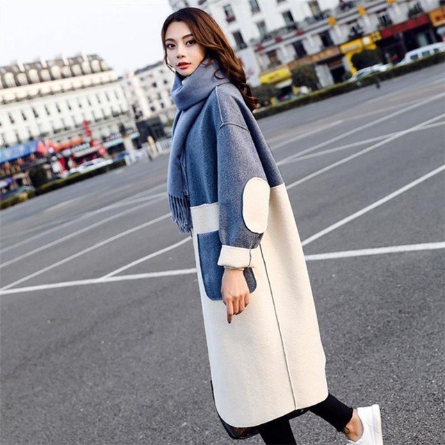 アウター 40代ファッション 秋冬 エレガント きれいめ 大人 30代 40代 50代 バイカラー ウール調 チェスターコート ミモレ丈 エルボーパッチ 無地 シンプル オシャレ ゆったり ルーズ 通勤 お出かけ デート 大きいサイズ Rb A10 0110 Redbell