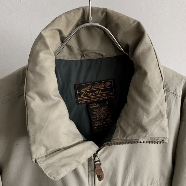 1096 1990 S Eddie Bauer M 65 Type Down Jacket 90s 90年代 エディーバウアー グースダウン ダウンジャケット 黒タグ アウトドア ミリタリー Vintage ヴィンテージ Us古着 古着 Peecan