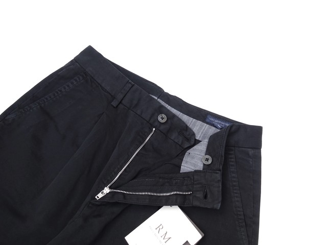 Riccardo Metha リカルドメッサ 1tuck Wide Trousers Dragon Twill ブラック セレクトショップ Regular レギュラー仙台 Base通販