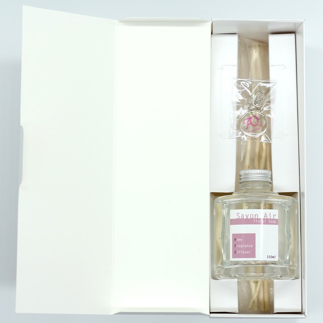 Floral Soapの香り ホームフレグランス 150ml Savon Air サボンエアー ルームフレグランス リードディフューザー フローラルソープの香り アロマクエスト