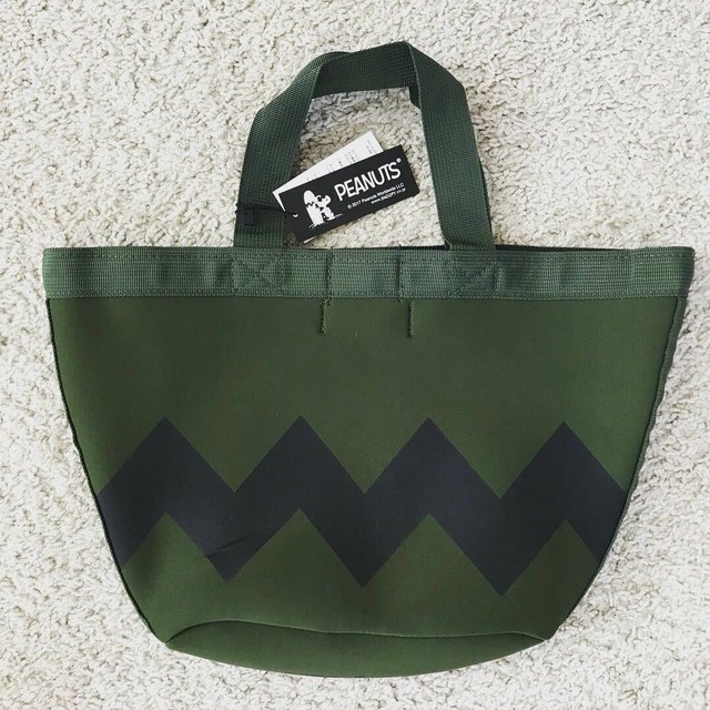 セール ハワイ 限定 スヌーピー トート バッグ 鞄 マザーズバッグ ピーナッツ サーフィン ウェットスーツ ジョークール 人気 残りわずか グリーン Hi808shop