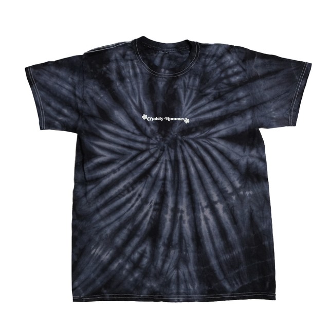 【Crudely Hommes】Tie-dye Hippie Logo Tee