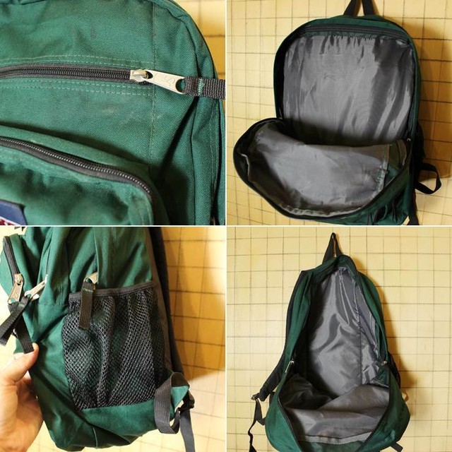 Jansport ジャンスポーツ ビッグキャンパス ビッグスチューデント リュックサック グリーン 緑 バックパック デイパック 古着 ss30 古着屋ataco Garage