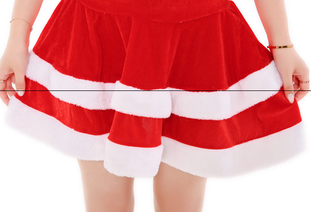フレアスカート ショール パレオ 半袖 ミニスカート サンタ服 女性用 サンタクロース サンタ クリスマス コスプレ 仮装 コスプレ 仮装 コスチューム サンタ帽 付き スカート ワンピース 10代 代 30代 イベント パーティー 取寄 発送目安14 21日営業日 Laff Store