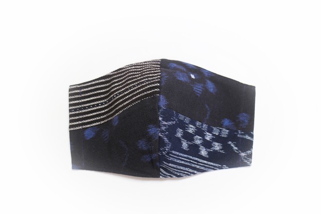 Unit手作り久留米絣パッチワークマスク 10 Unit ユニット 福岡県久留米市のアパレル 手作りマスク ナタリーお財布