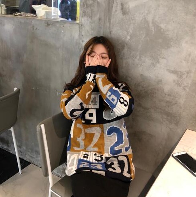 数字 ニット セーター おしゃれ Nikkihouse