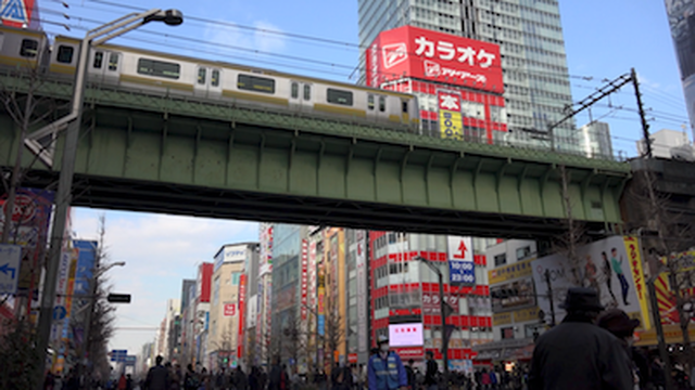 Hd動画素材akb008 秋葉原 電気街 高架 駅 電車 総武線 歩行者天国 Sampling Air Japan