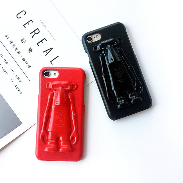 ロボット サル 3d 立体 ペア Iphone シェルカバー ケース ブラック レッド Iphone 6 6s 6plus 6splus 7 7plus 8 8plus X Xs Se 第2世代 Nw613 Loverytrading