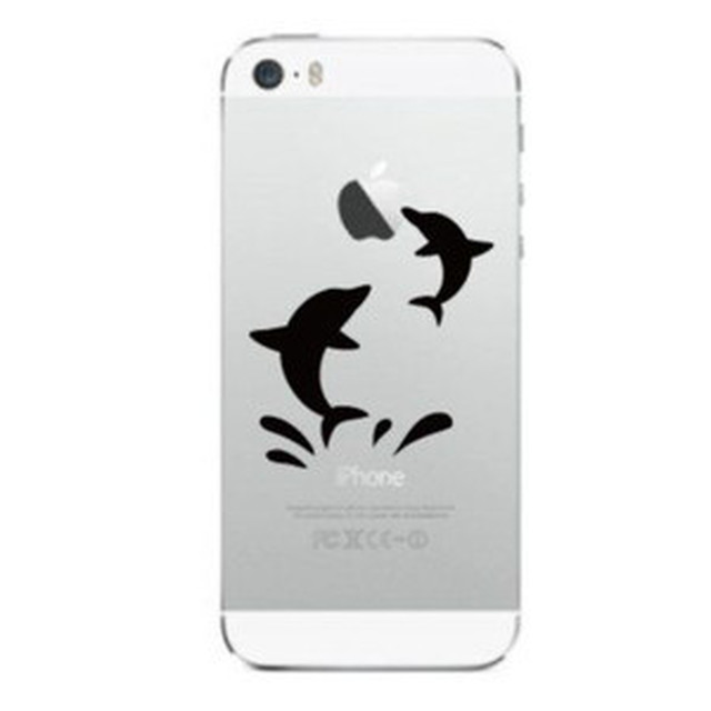 Iphone Deco りんごマークの周りに貼るステッカー For Iphone5 5s 5c いるか カッティングステッカー 商品の通販専門店 Csk Direct