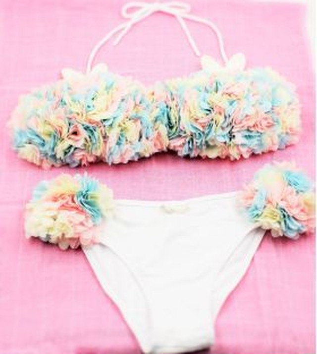 チュアンピサマイ オシャレ 人気 お花水着 ビキニ Swimer