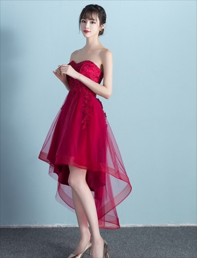 国内即納 即日配送 パーティードレス ワンピース ワンピ ワインレッド オフショルダー 2点セット シースルー レース 刺繍 フォーマル カラードレス お呼ばれ 他と被らない 代 30代 40代 ドレス 成人式 2次会 花嫁 キャバ 結婚式 ゲストドレス Aライン レディース