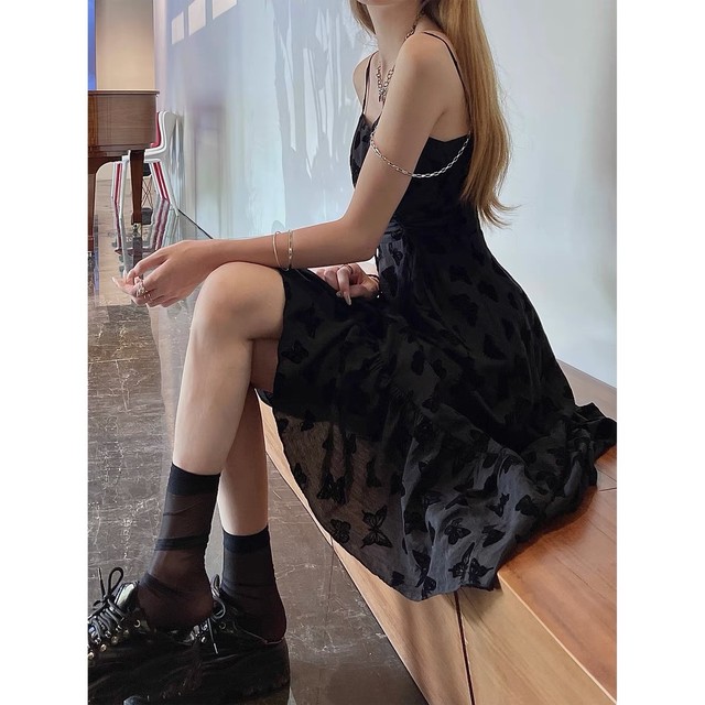 butterfly flare dress