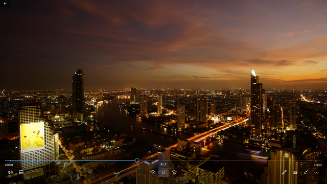 動画素材 夜景 高いビルからのタイ バンコクの風景のタイムラプス Travel Life Photo