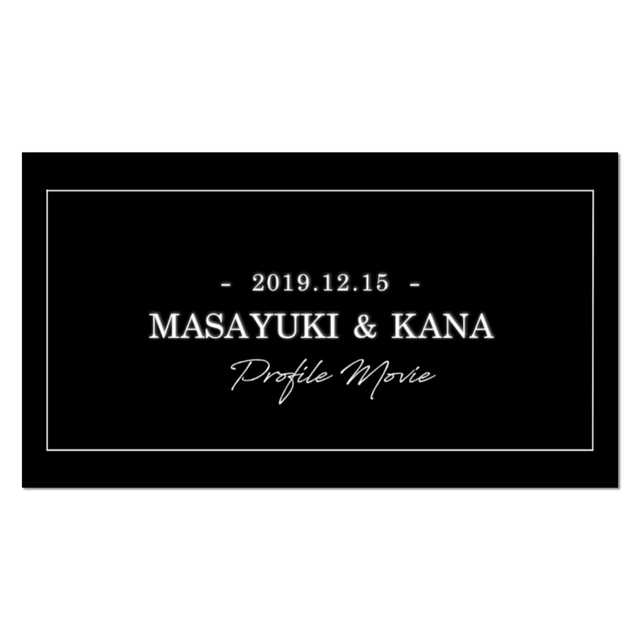 【2月納品】プロフィールムービー