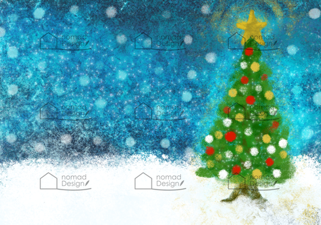 風景素材 クリスマスツリー Nomad Design