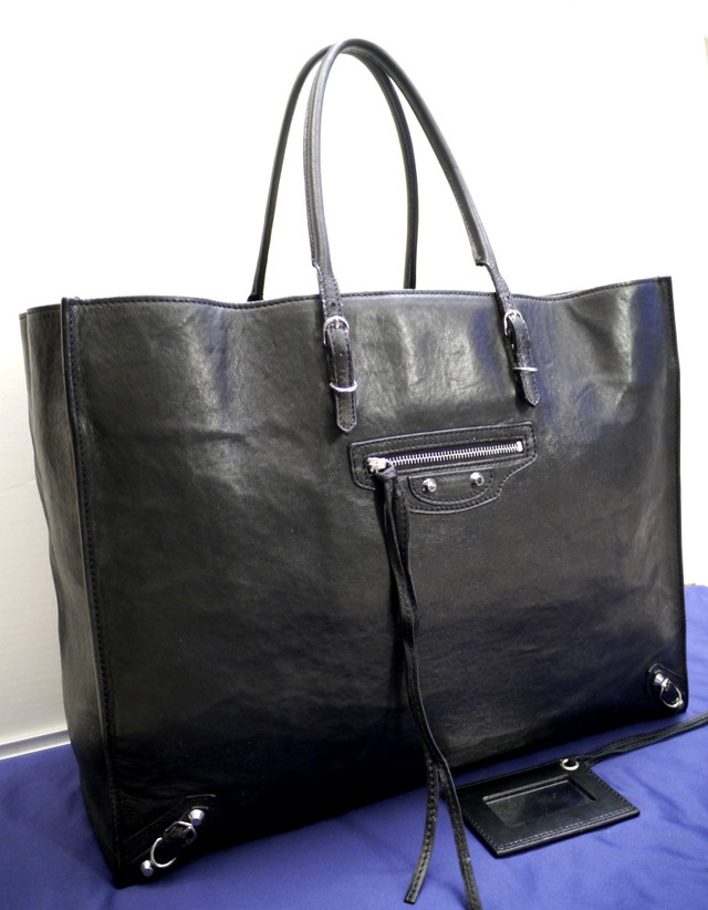 美品 Balenciaga バレンシアガ The Papier ザ ペーパー 対応ビジネス可 男女可 レザー トート バッグ 黒 使いやすさ抜群の大型トート Dearlive Tokyo ディアライブ東京