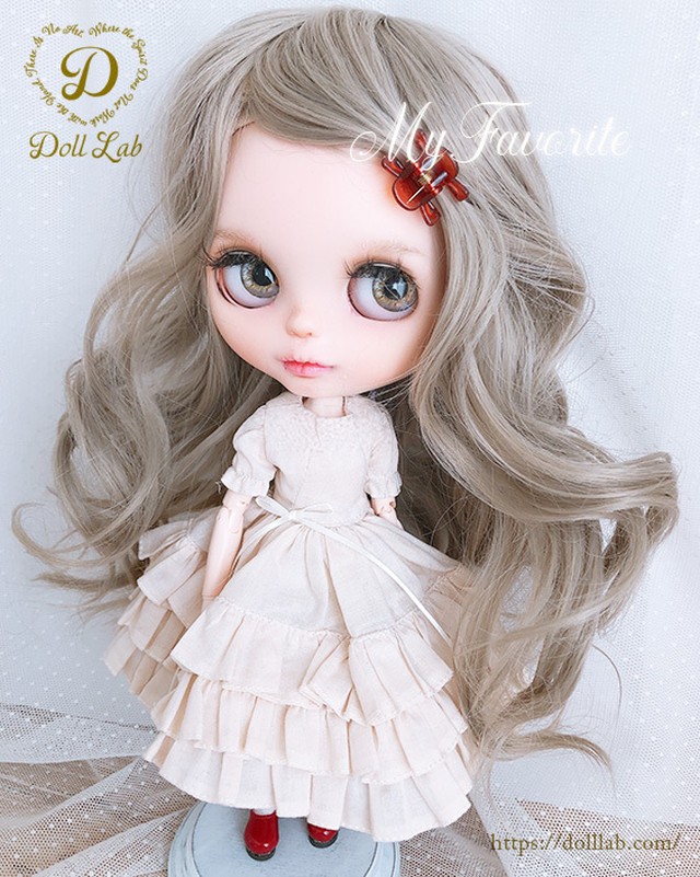 アリスシフォン 10inch カフェオレミルク 髪なしブライス ドール ウィッグ Doll Lab