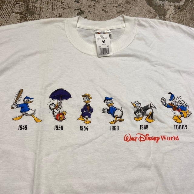 00s Disney ドナルド プリント Tシャツ Xl Slut Albatross Vintage