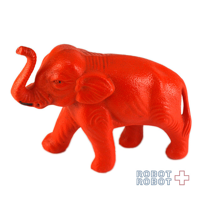 赤い象ポリ置物おもちゃ Robotrobot