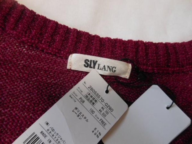 レディース Sly Lang ゆるカジニット F Ambition01