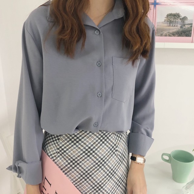 〈カフェシリーズ〉秋カフェゆるだぼシャツ【autumn cafe loose shirt】