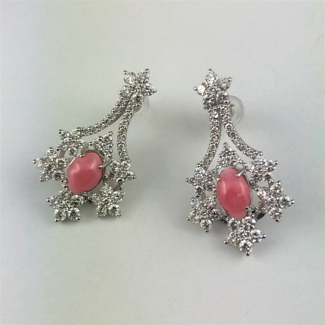 Pt900 コンクパール イアリングピアス Joyeria