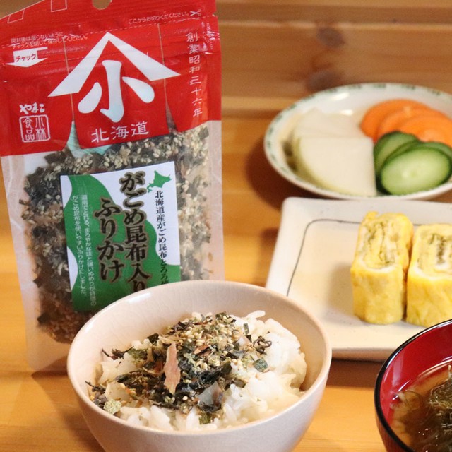 がごめ昆布入りふりかけ ３０ｇ 北海道産がごめ昆布使用 ねばねばとろろ昆布と海苔の香りがおいしい やまこ乾物百貨店