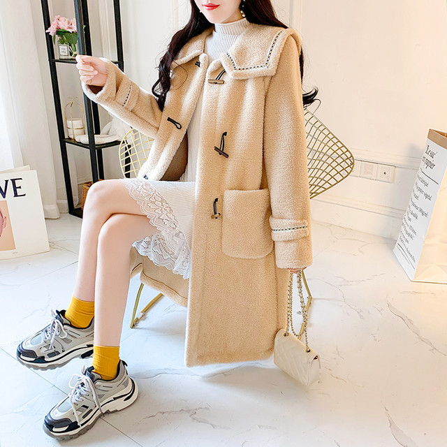 3色 Feminine アウター ダッフルコート レディース 学生 ロング 安い 軽い 白 代 30代 40代 まるの樹 Fashion