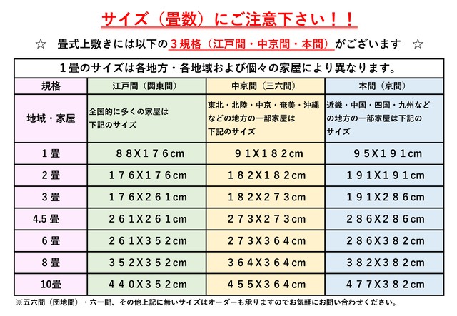 最高級 畳式上敷き 江戸間 ３畳 Goza