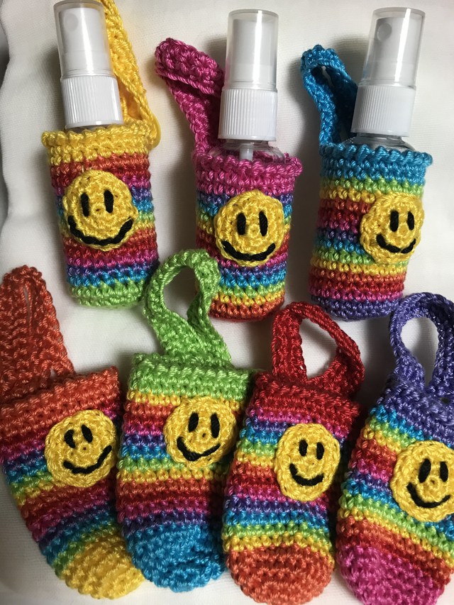 定形外発送無料 携帯用ボトルケース 30mlボトル付 スマイルレインボー Brook Noa