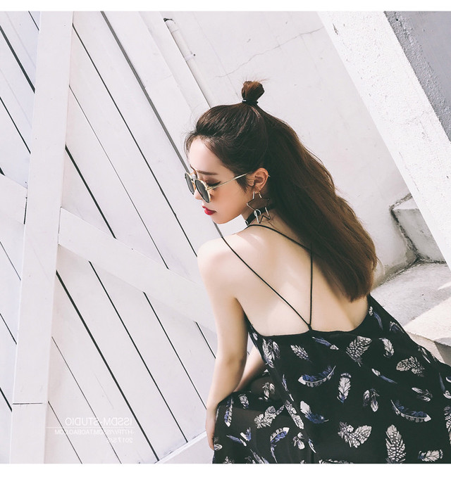 キャミワンピース ロング シフォン マキシワンピ 夏ワンピース ロング ビーチワンピ シースルー セクシー ワンピース 春 ノースリーブ Aライン ワンピース 透け感 キャミワンピ 1025 Idear