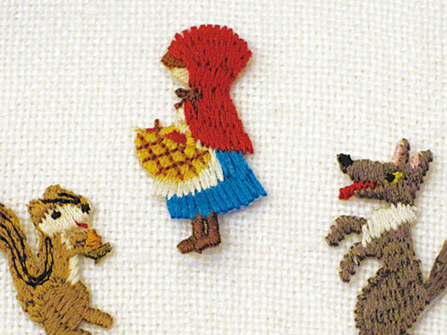 ワッペン 赤ずきん おおかみ りす Wa047 Foo Stitch