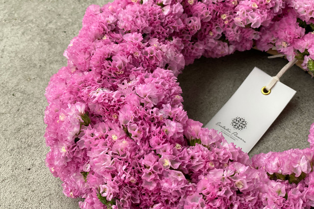 Statice Wreath Pink 01 | スターチスリース